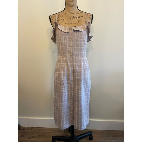 Nectar Clothing Purple Plaid Y2K Style Dress Size Medium - Picture 1 of 4